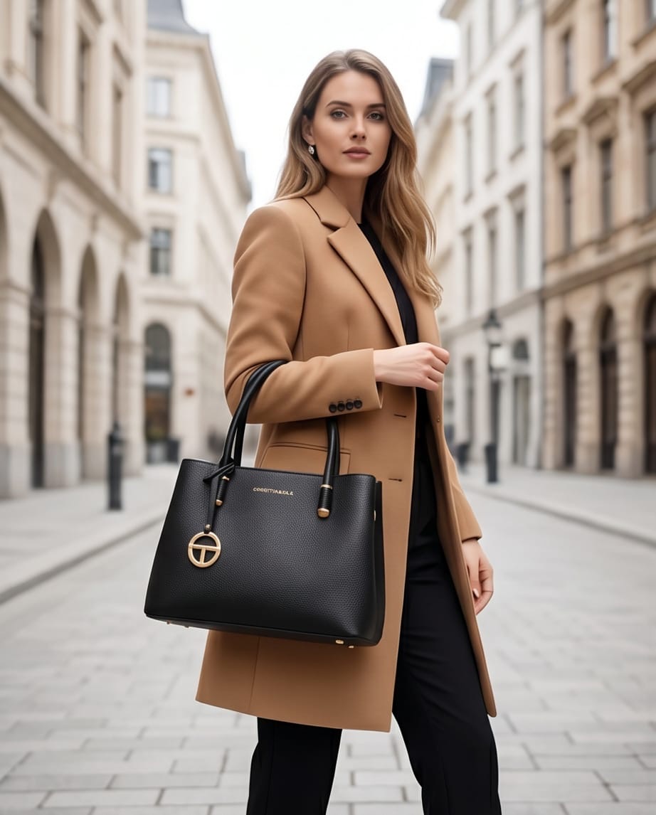 Black Christina & Olk City Tote Bag